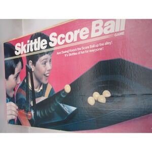 1987 Vintage Pressman Skittle Score Ball Game - Missing ball